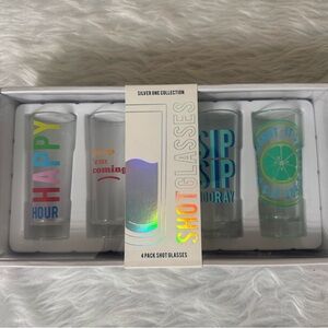 Happy Hour Silver One Collection shot glasses